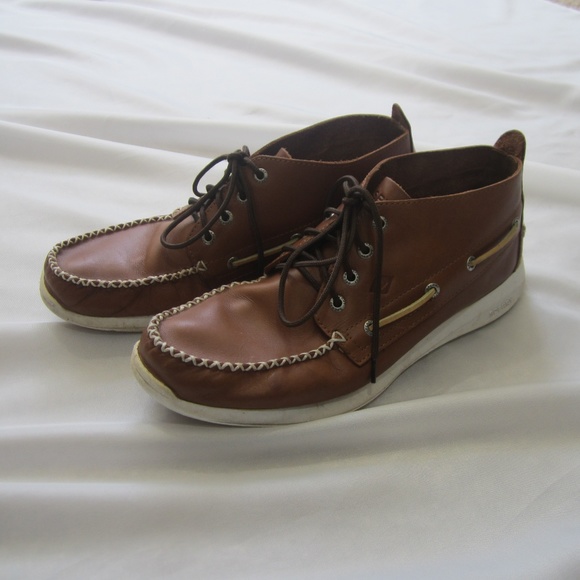Sperry Other - Sperry 11 Leather Boots Top Stitch Lace Up EUC